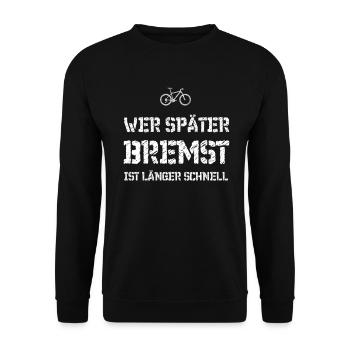 Vélo rigolo disant vélo de vélo de montagne - Sweat-shirt Unisexe - noir - Devant - Alina (178cm) & Michal (187cm)