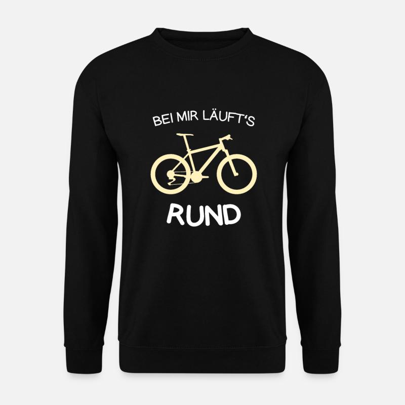 Fahrrad lustiger Spruch Mountainbiker - Unisex Pullover - Schwarz