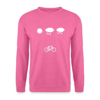 Vélo Mountainbiker Sport Cyclist - Sweat-shirt Unisexe - rose - Devant