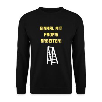 Handwerker - Unisex Pullover - Schwarz - Vorne - Alina (178cm) & Michal (187cm)