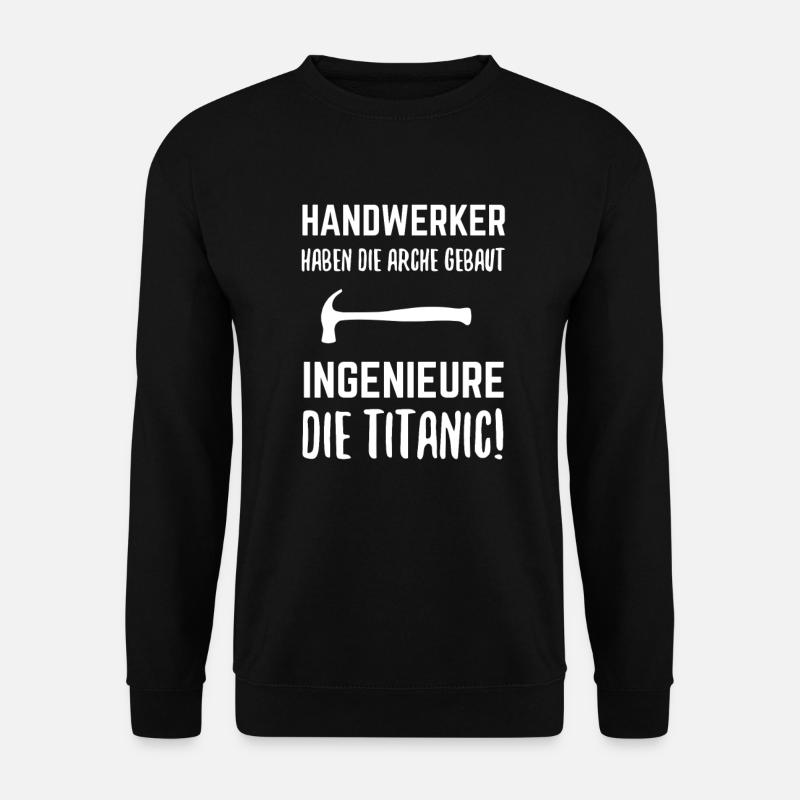 Handwerk - Unisex Pullover - Schwarz