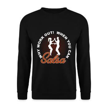 salsa - Unisex Sweatshirt - black - Front - Alina (178cm) & Michal (187cm)