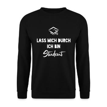 Education - Unisex Sweatshirt - black - Front - Alina (178cm) & Michal (187cm)