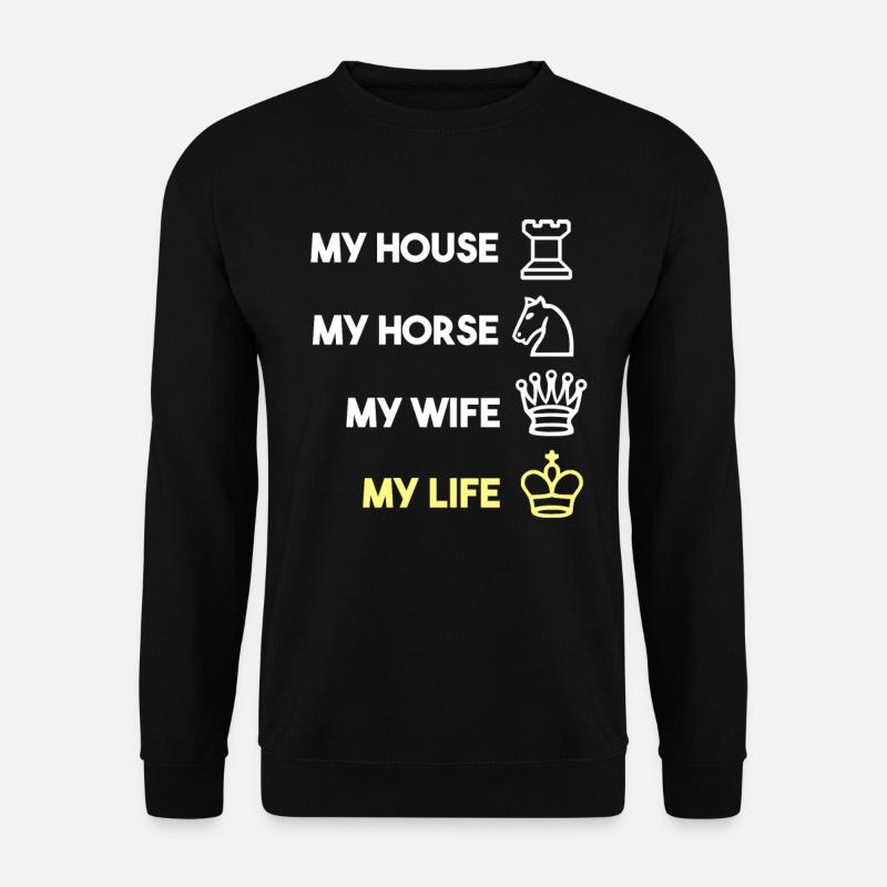Jeu d'échec d'échecs - Sweat-shirt Unisexe - noir