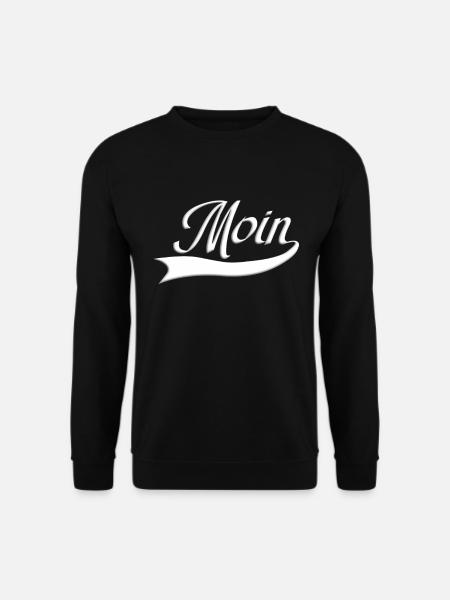 Moin Norddeutschland Ostsee Nordsee - Unisex Pullover - Schwarz