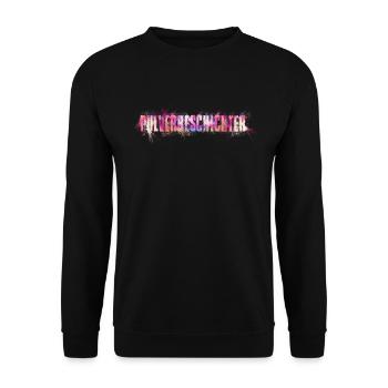 Pulverbeschichter - Unisex Pullover - Schwarz - Vorne - Alina (178cm) & Michal (187cm)