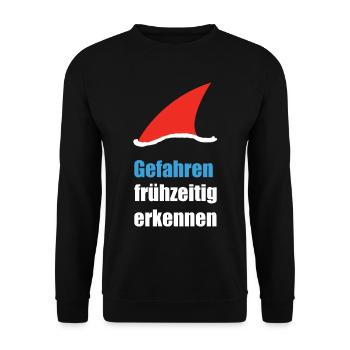 Europawahl AFD Gefahr Wahl Politik - Unisex Pullover - Schwarz - Vorne - Alina (178cm) & Michal (187cm)