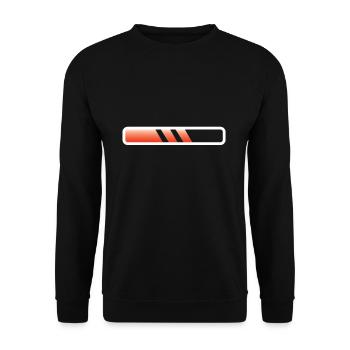 Barres de chargement Personnaliser l’énergie est chargée - Sweat-shirt Unisexe - noir - Devant - Alina (178cm) & Michal (187cm)