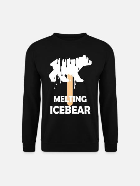 Melting Polar Bear - Unisex Sweatshirt - black