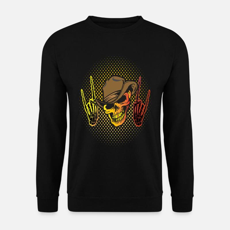 Skull Skeletal Hands - Unisex Sweatshirt - black