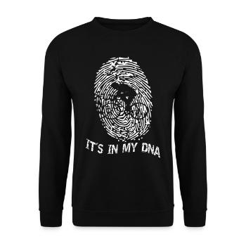 Bike it s in my DNA - Unisex Pullover - Schwarz - Vorne - Alina (178cm) & Michal (187cm)