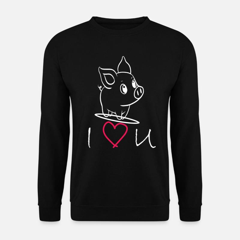J’aime les cochons - Sweat-shirt Unisexe - noir