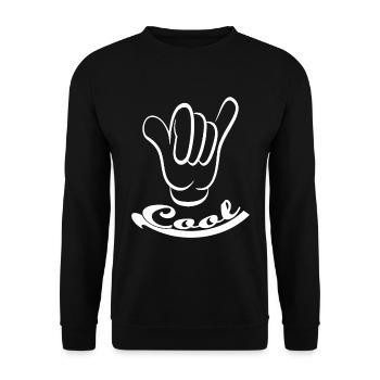 La main cool - Sweat-shirt Unisexe - noir - Devant - Alina (178cm) & Michal (187cm)