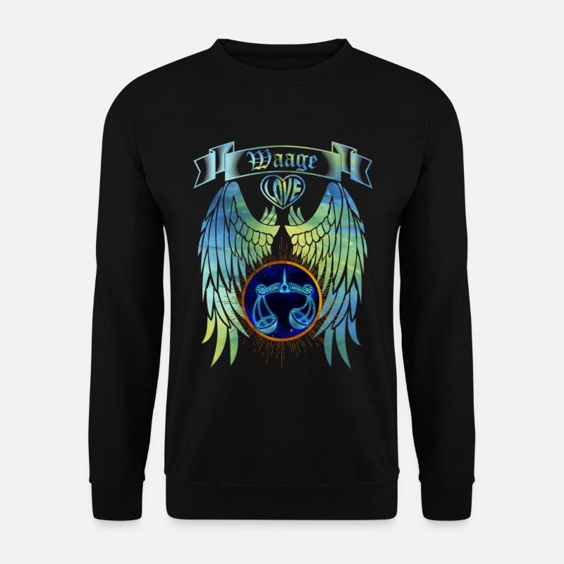 Sternzeichen Waage - Unisex Pullover - Schwarz