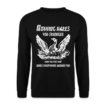 Phoenix - Unisex Sweatshirt - black - Front - Alina (178cm) & Michal (187cm)