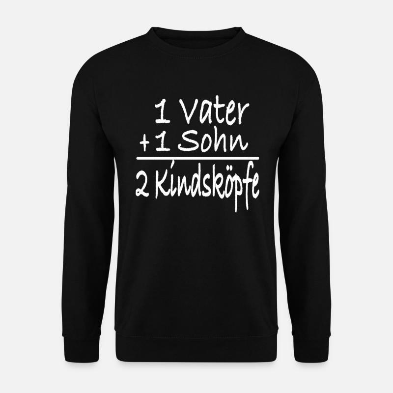 Vater und Sohn - Unisex Pullover - Schwarz