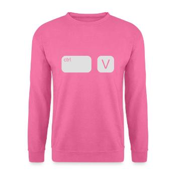 CTRL V Vater Sohn Copy Paste - Unisex Pullover - Pink - Vorne
