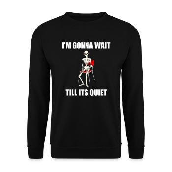Lehrer Lehramt Geschenk Lustig - Unisex Pullover - Schwarz - Vorne - Alina (178cm) & Michal (187cm)