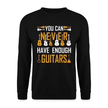 Guitares guitares cadeau de guitare - Sweat-shirt Unisexe - noir - Devant - Alina (178cm) & Michal (187cm)