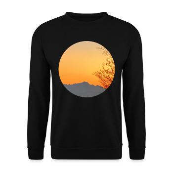 Alps nature - Unisex Sweatshirt - black - Front - Alina (178cm) & Michal (187cm)