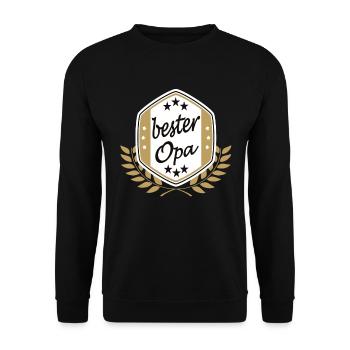 Meilleur grand-père - Sweat-shirt Unisexe - noir - Devant - Alina (178cm) & Michal (187cm)