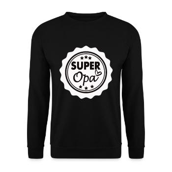 Super grand-père - Sweat-shirt Unisexe - noir - Devant - Alina (178cm) & Michal (187cm)
