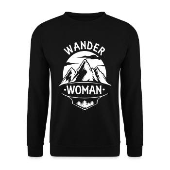 Wander Woman - Unisex Pullover - Schwarz - Vorne - Alina (178cm) & Michal (187cm)