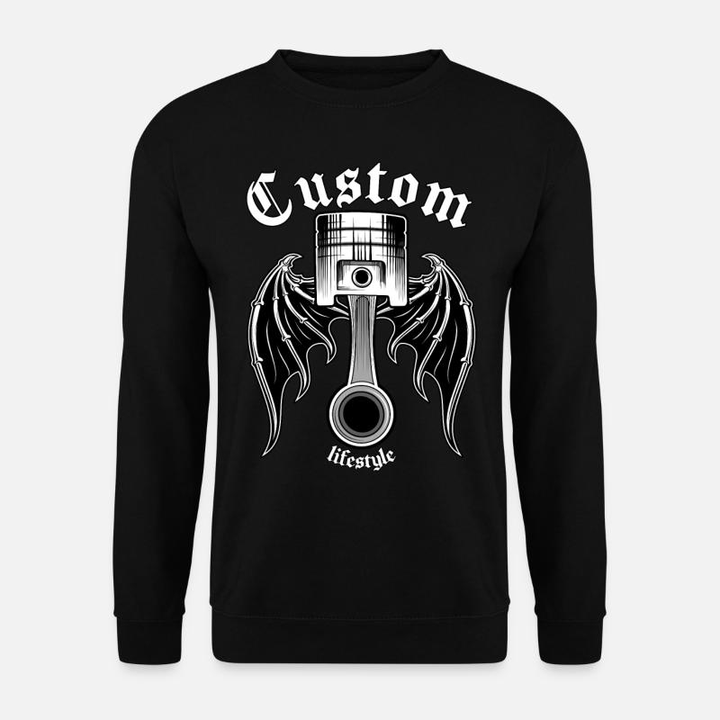 Custom Zylinder Kolben Pleul - Unisex Pullover - Schwarz