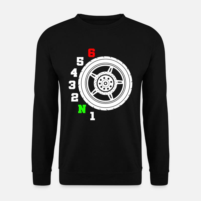 gear shift motorcycle - Unisex Sweatshirt - black
