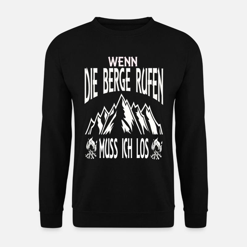 Wenn die Berge rufen - Unisex Pullover - Schwarz