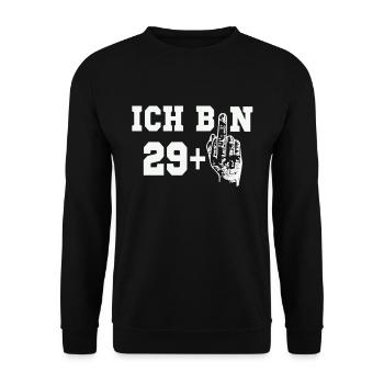 29 - Unisex Pullover - Schwarz - Vorne - Alina (178cm) & Michal (187cm)