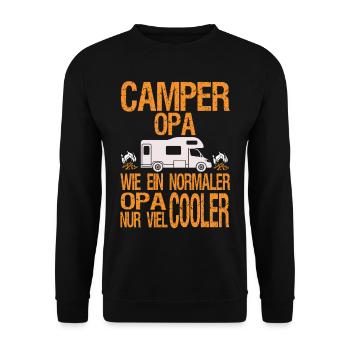 camper grand-père - Sweat-shirt Unisexe - noir - Devant - Alina (178cm) & Michal (187cm)