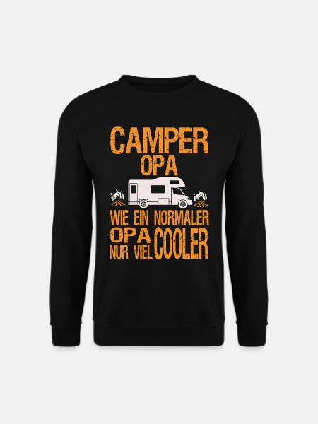 camper opa - Unisex Pullover - Schwarz
