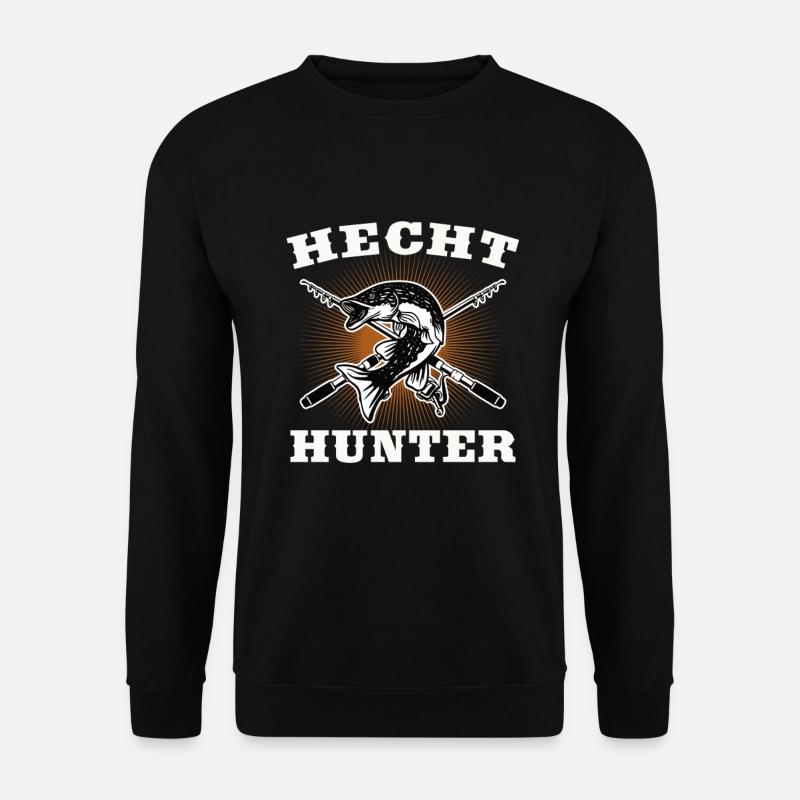 Hecht Hunter - Unisex Pullover - Schwarz