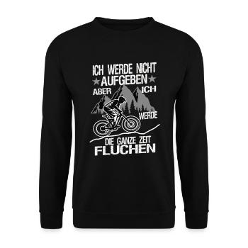 Ich werde nicht Aufgeben - Unisex Pullover - Schwarz - Vorne - Alina (178cm) & Michal (187cm)