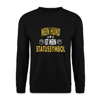 Mein Hund - Unisex Pullover - Schwarz - Vorne - Alina (178cm) & Michal (187cm)
