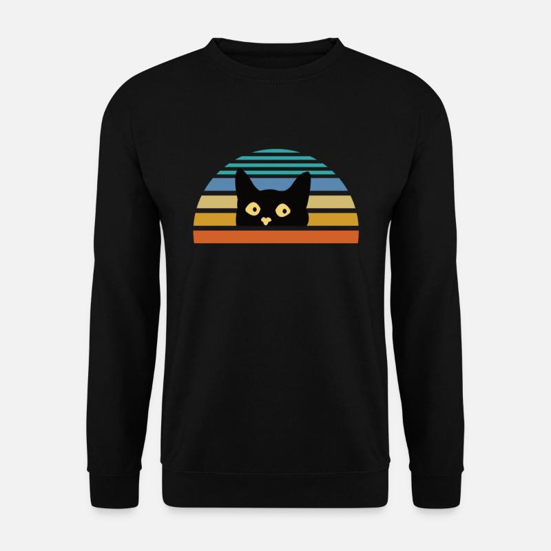 Hallo Katze - Unisex Pullover - Schwarz