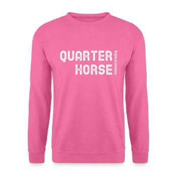 Quarter Horse American breeding Westernreiten QH - Sweat-shirt Unisexe - rose - Devant