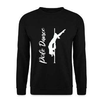 Pole Dance - Unisex Pullover - Schwarz - Vorne - Alina (178cm) & Michal (187cm)
