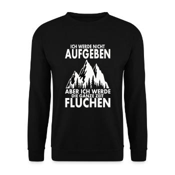 Ich werde nicht aufgeben - Unisex Pullover - Schwarz - Vorne - Alina (178cm) & Michal (187cm)