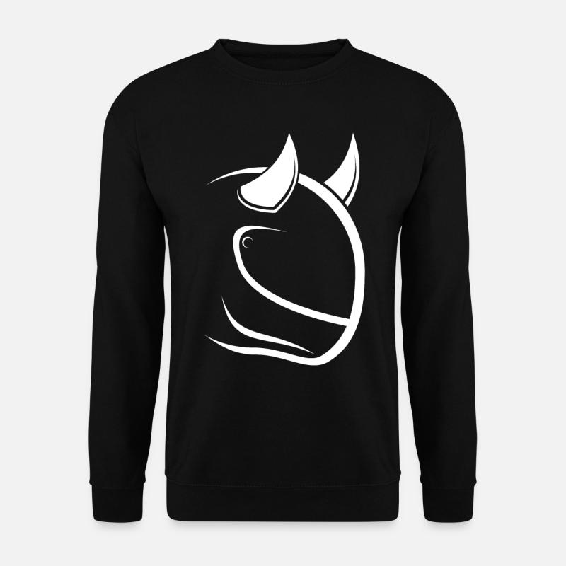 Biker Devil - Unisex Pullover - Schwarz
