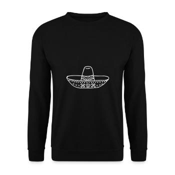 Sombrero - Bestseller - Unisex Pullover - Schwarz - Vorne - Alina (178cm) & Michal (187cm)
