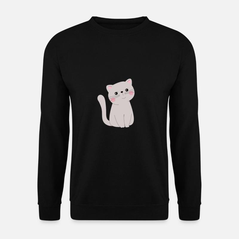 Cute cat - Unisex Sweatshirt - black
