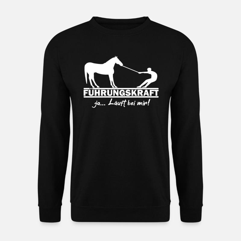 Führungskraft Westernreiten Pferd Reiterin QH - Unisex Pullover - Schwarz