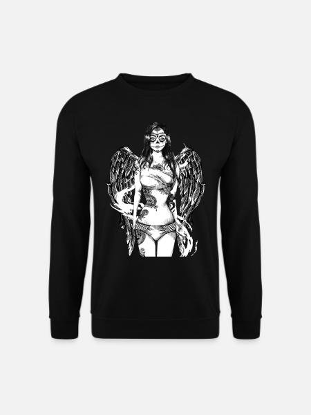 Tattoo Girl - Unisex Pullover - Schwarz