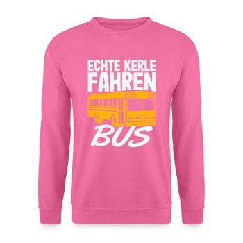 Busfahrer Bus Busfahrerin Schulbus Linienbus - Unisex Pullover - Pink - Vorne