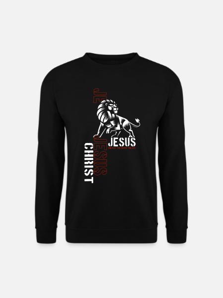 Jesus Christus Shirt Bibelvers Ich bin der Weg - Unisex Pullover - Schwarz