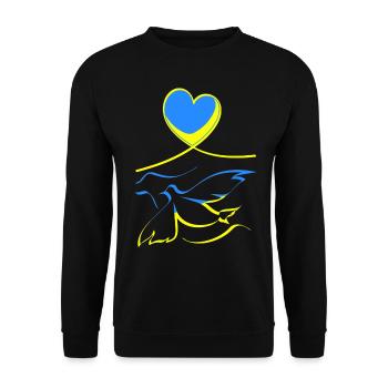 Ukraine - Unisex Sweatshirt - black - Front - Alina (178cm) & Michal (187cm)