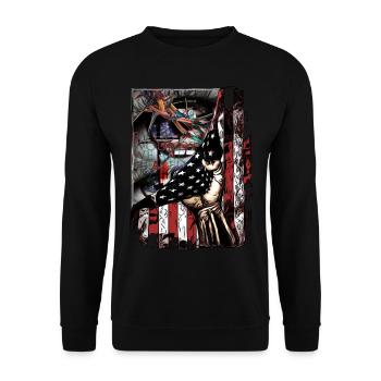 Conception pour les employés de l’Église cool dire vrai - Sweat-shirt Unisexe - noir - Devant - Alina (178cm) & Michal (187cm)