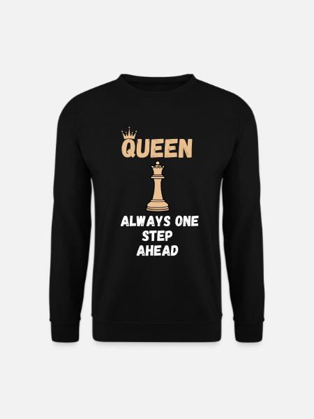 Chess Saying Gift Checkmate Queens Gambit - Unisex Sweatshirt - black